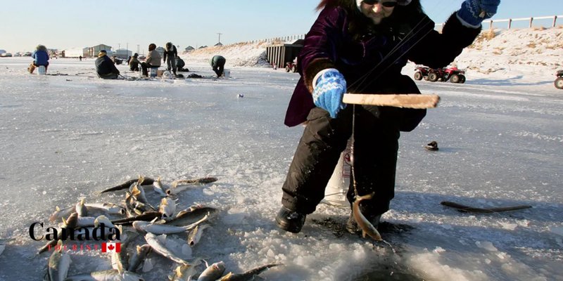 Introduction to ice fishing gamble game